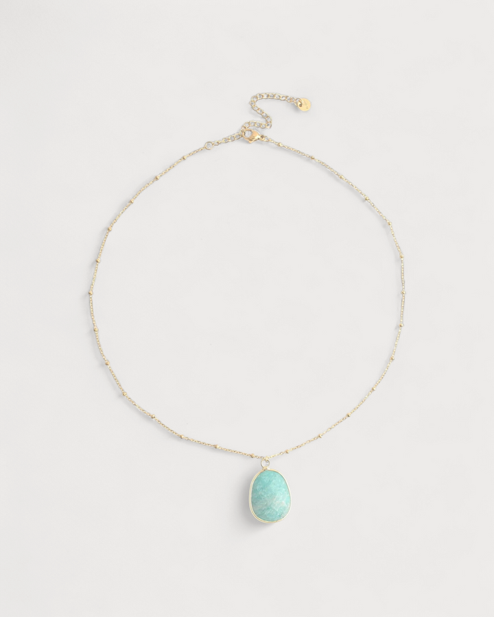 Edita - Necklace - Natural Stone - Stainless Steel