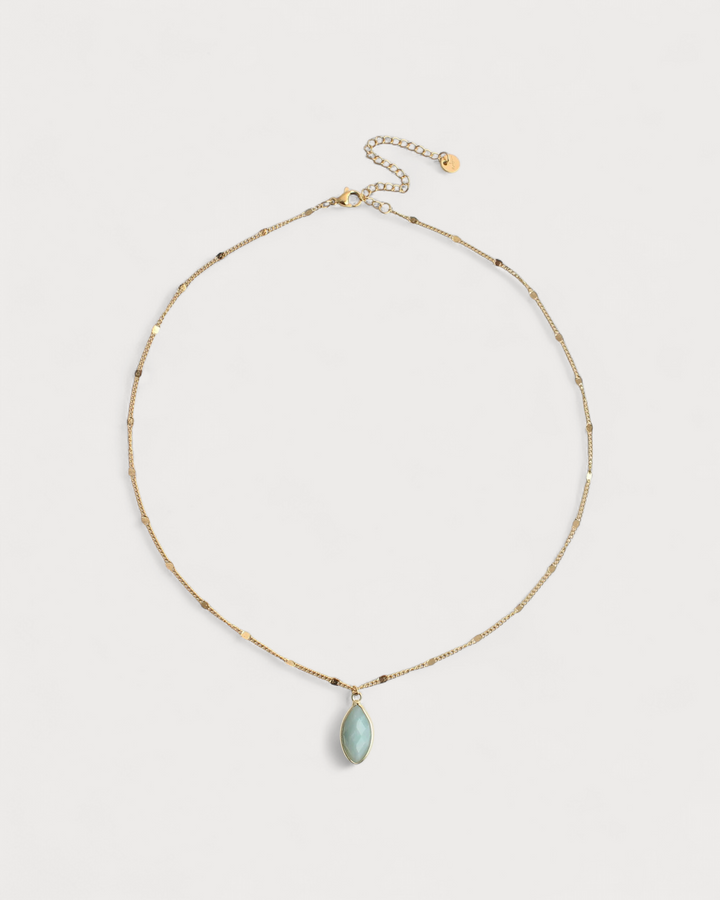 Dani - Necklace - Natural Stone- Stainless Steel