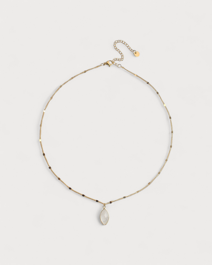 Dani - Necklace - Natural Stone- Stainless Steel