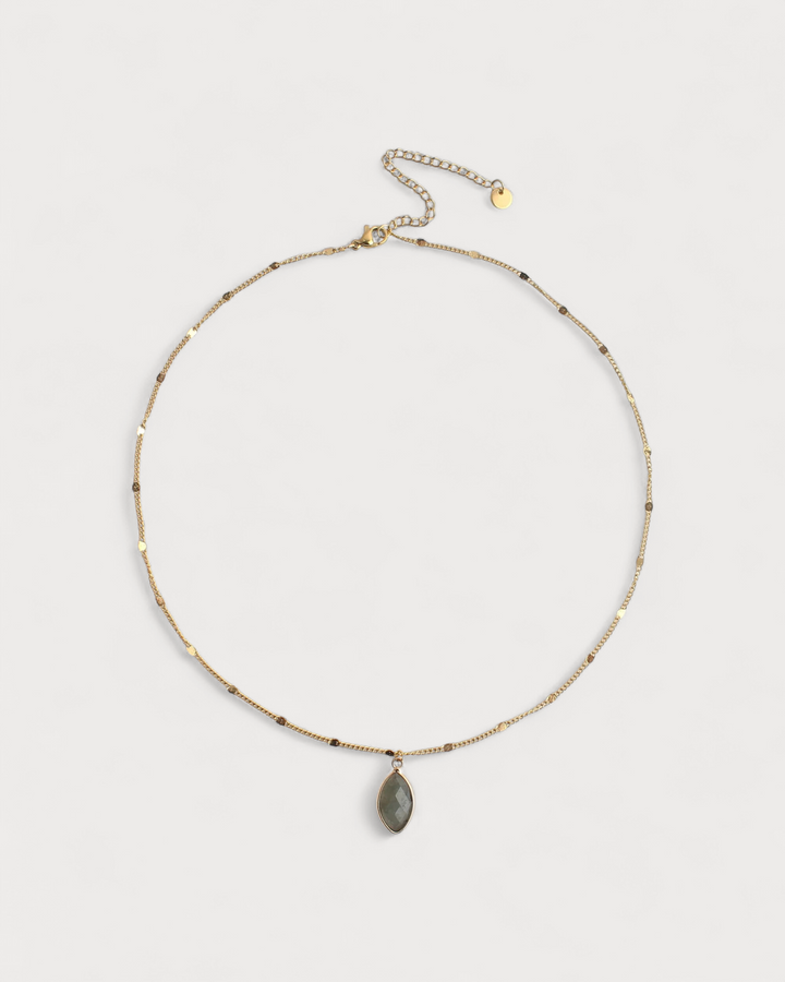 Dani - Necklace - Natural Stone- Stainless Steel