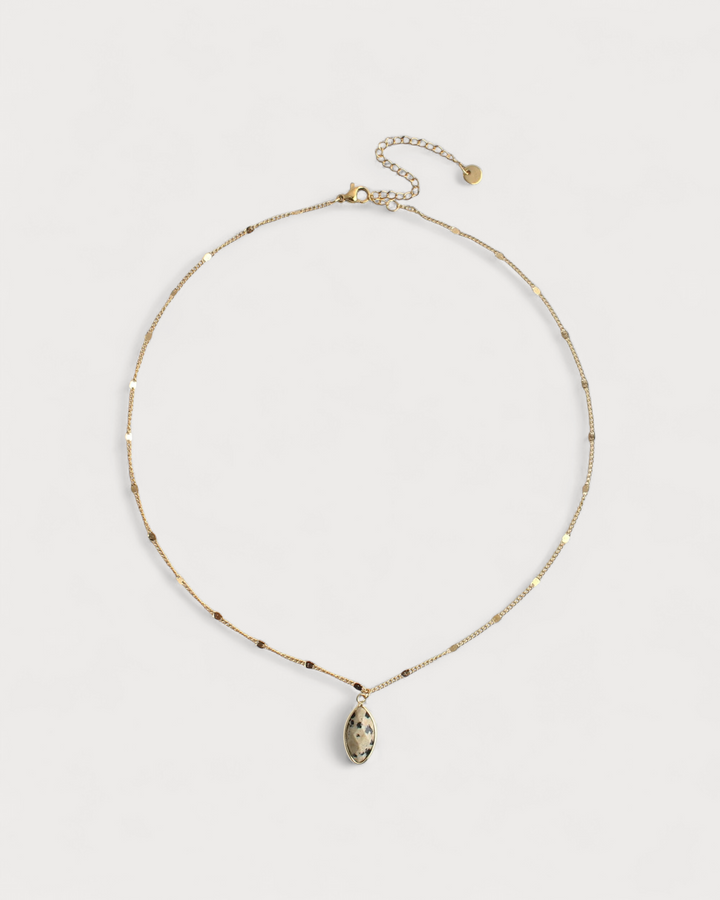 Dani - Necklace - Natural Stone- Stainless Steel